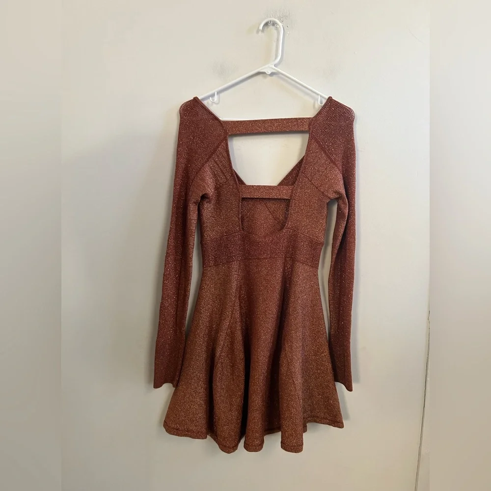 Free people wildest dreams glitter mini dress‎ small